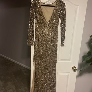 Stunning gold sequenced gown!